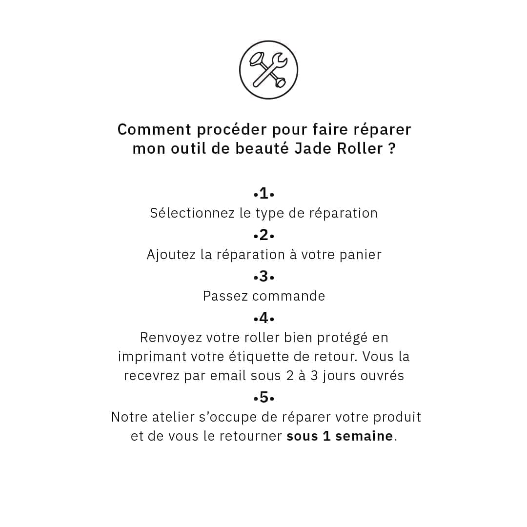 jade face roller repair process