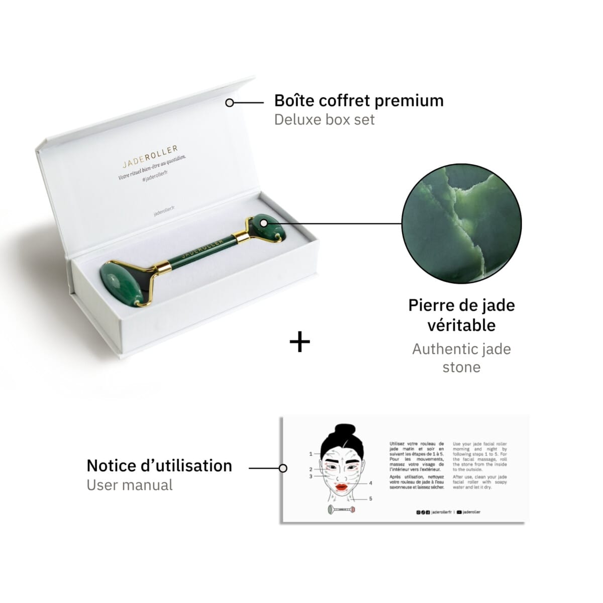 Unboxing the jade face roller