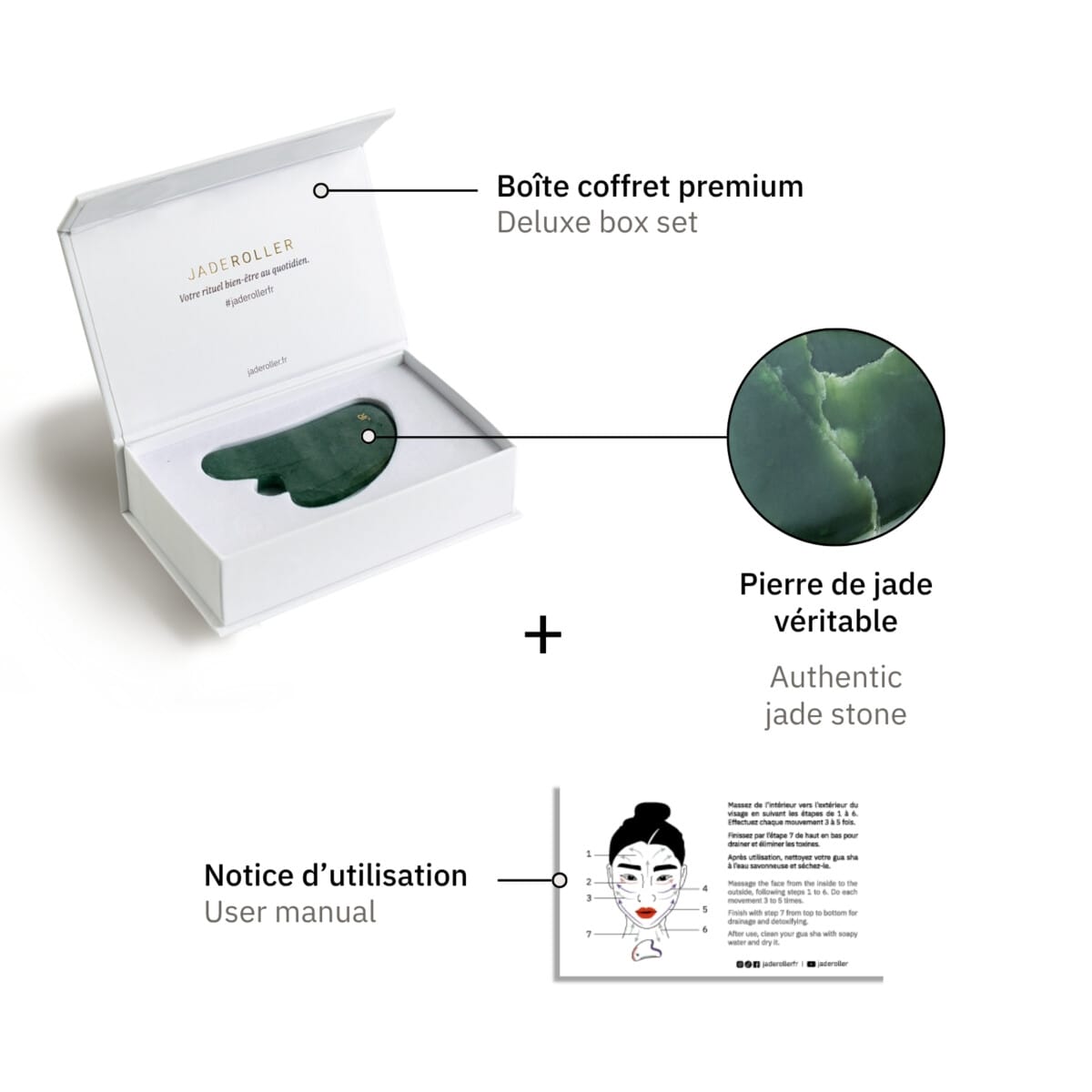 Unboxing eines Jade-Gua-Sha-Steins